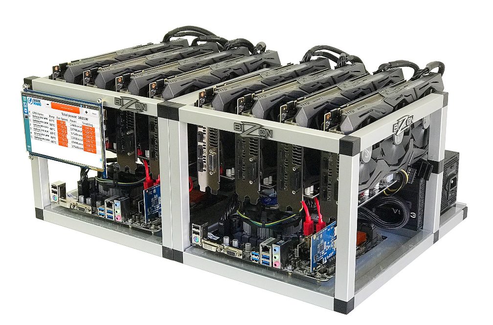 Shark Extreme – 8 GPU AMD Radeon VII Cryptocurrency Mining rig (Ethereum miner) – up to 720Mh 1 Shark Extreme – 8 GPU AMD Radeon VII Cryptocurrency Mining rig (Ethereum miner) – up to 720Mh